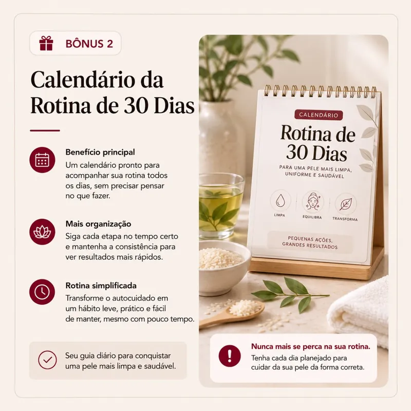 Calendário da Rotina de 30 Dias