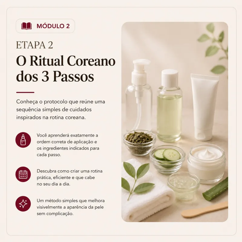 Módulo 02 — O ritual coreano dos 3 passos